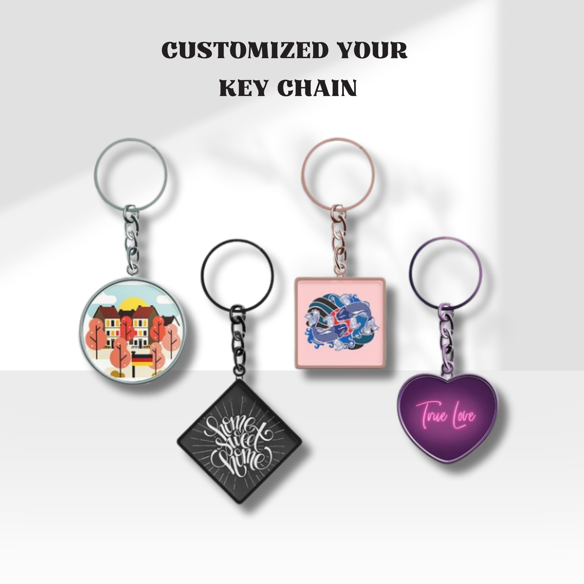 Printing Customized key chain your Print Deer Modern 360 Printing in Gwalior