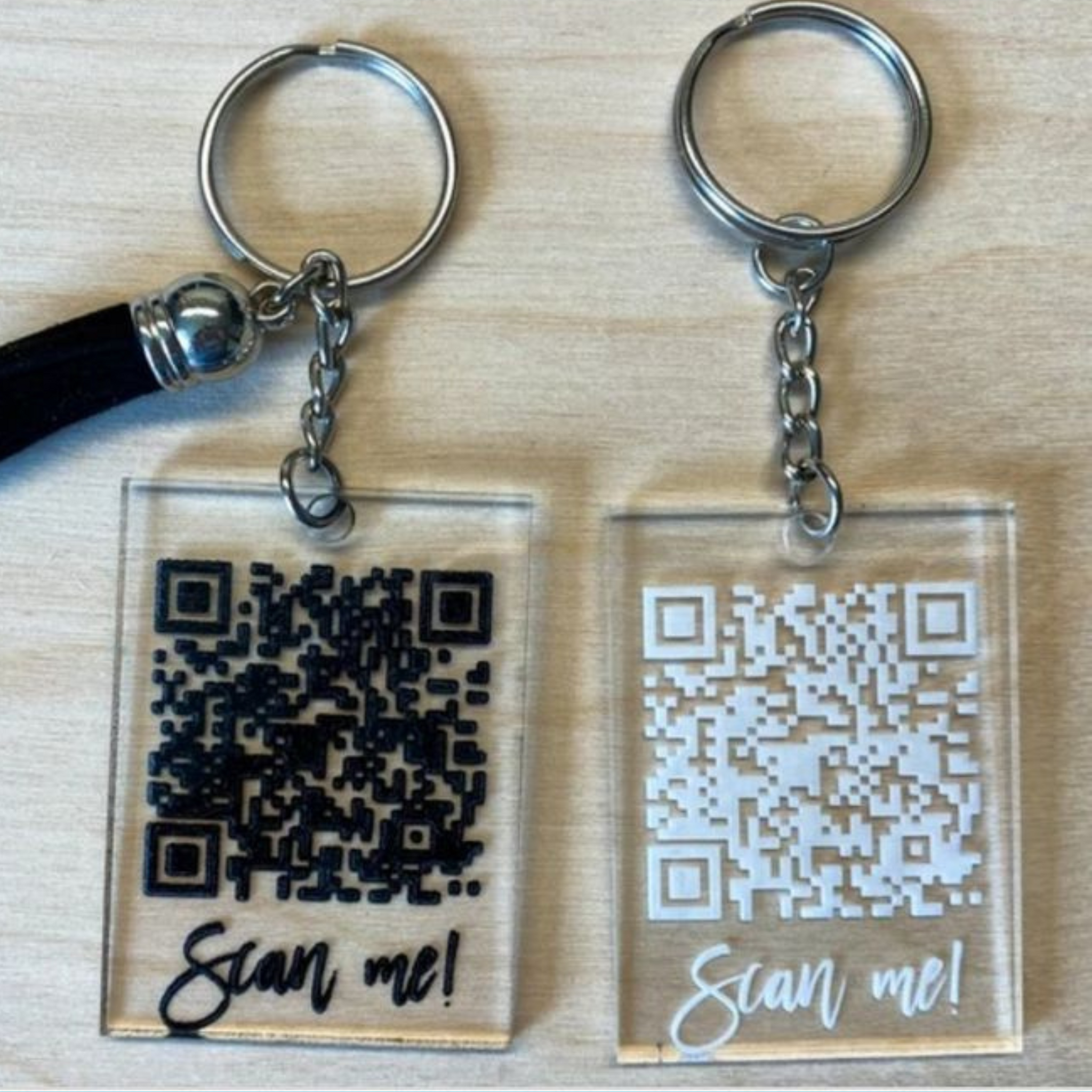 Printing QR CODE KEY CHAIN Print Deer Modern 360 Printing in Gwalior