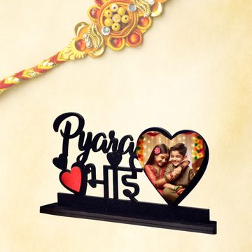 Pyara Bhai Customized Wooden Photo Frame Table Top