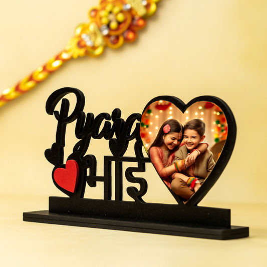 Pyara Bhai Customized Wooden Photo Frame Table Top