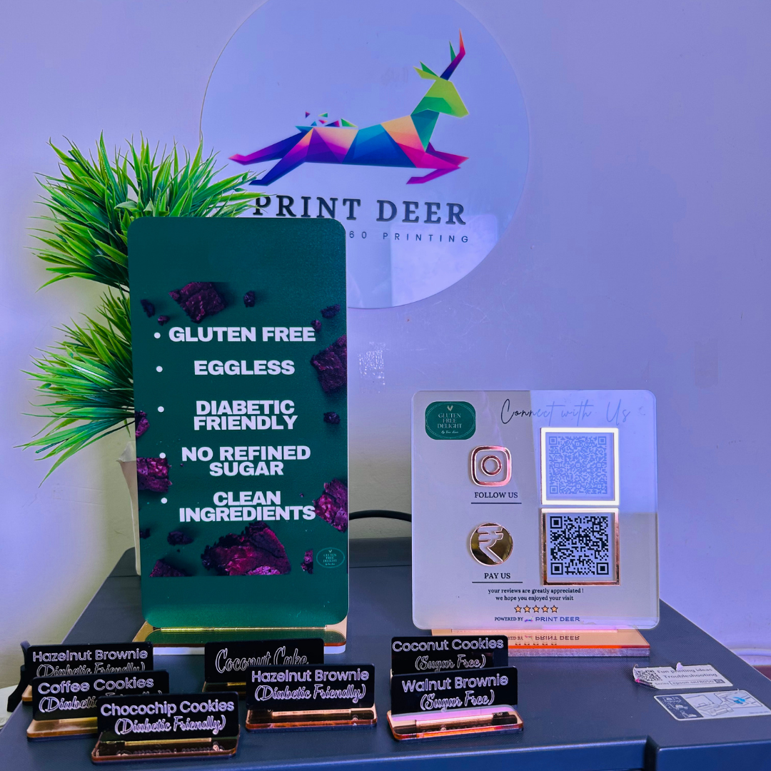 Customized  Standee + Name Plate  |  STANDEE COMBO  FOR BAKERY BUSINESS