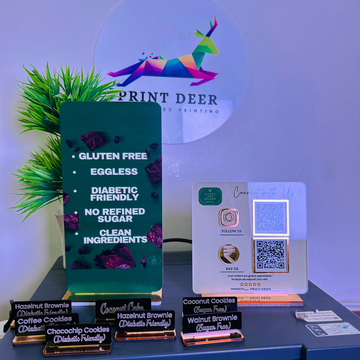 Customized  Standee + Name Plate  |  STANDEE COMBO  FOR BAKERY BUSINESS