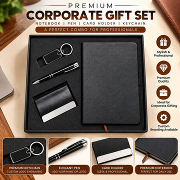 Premium 4 in 1  engraved keychain & pen  Gift Set  | Best Corporate Gift