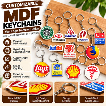 Customised MDF Keychains | HD Sublimation | Heavy Duty Material