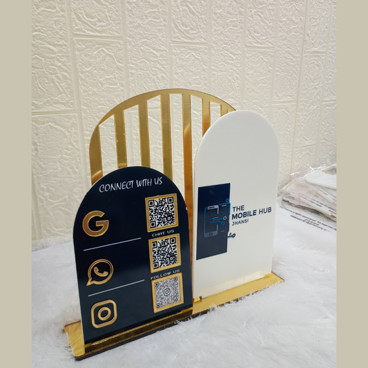 3QR| PREMIUM CUSTOM SHAPE QR STANDEE