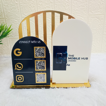 3QR| PREMIUM CUSTOM SHAPE QR STANDEE