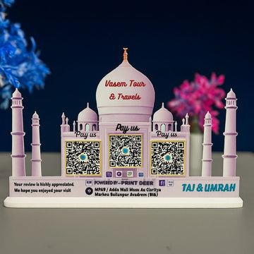 3 QR CUSTOMISED QR STANDEE FOR Travel & Tourism businesses