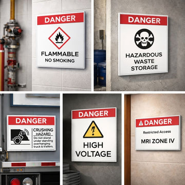 DANGER ZONE STICKERS AND BOARDS | 3D ACRYLIC