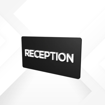 indicate Reception | ACRYLIC MATERIAL | SIZE 8" x 4"  10" x 5"  12" x 6" | PRINTDEER GWALIOR 360