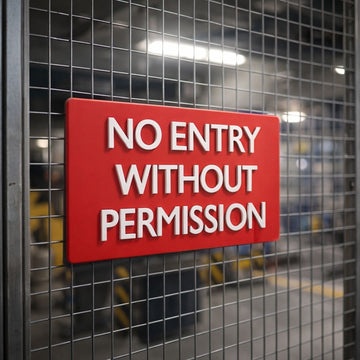 No Entry Without Permission | Acrylic material | size 8" x 4"  10" X 5"  12" X 6" | printdeer gwalior 360