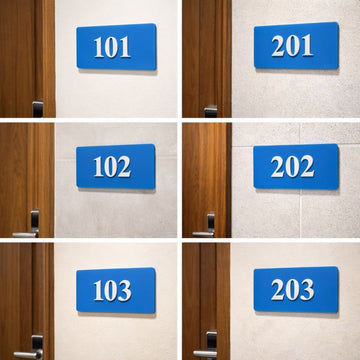 3D ACRYLIC SIGNAGE NUMBER PLATES|