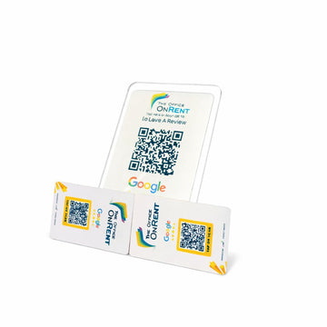 QR Standee with NFC Card combo