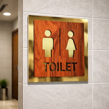 WASHROOM SIGNBOARDS| MDF + ACRYLIC MATERIAL  | CUSTOMISED SIGNBOARDS